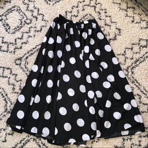 Polka Dot Maxi Skirt